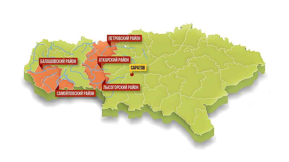 Саратов какой федеральный. Карта паводка Саратовской области. Карта Саратовской области.